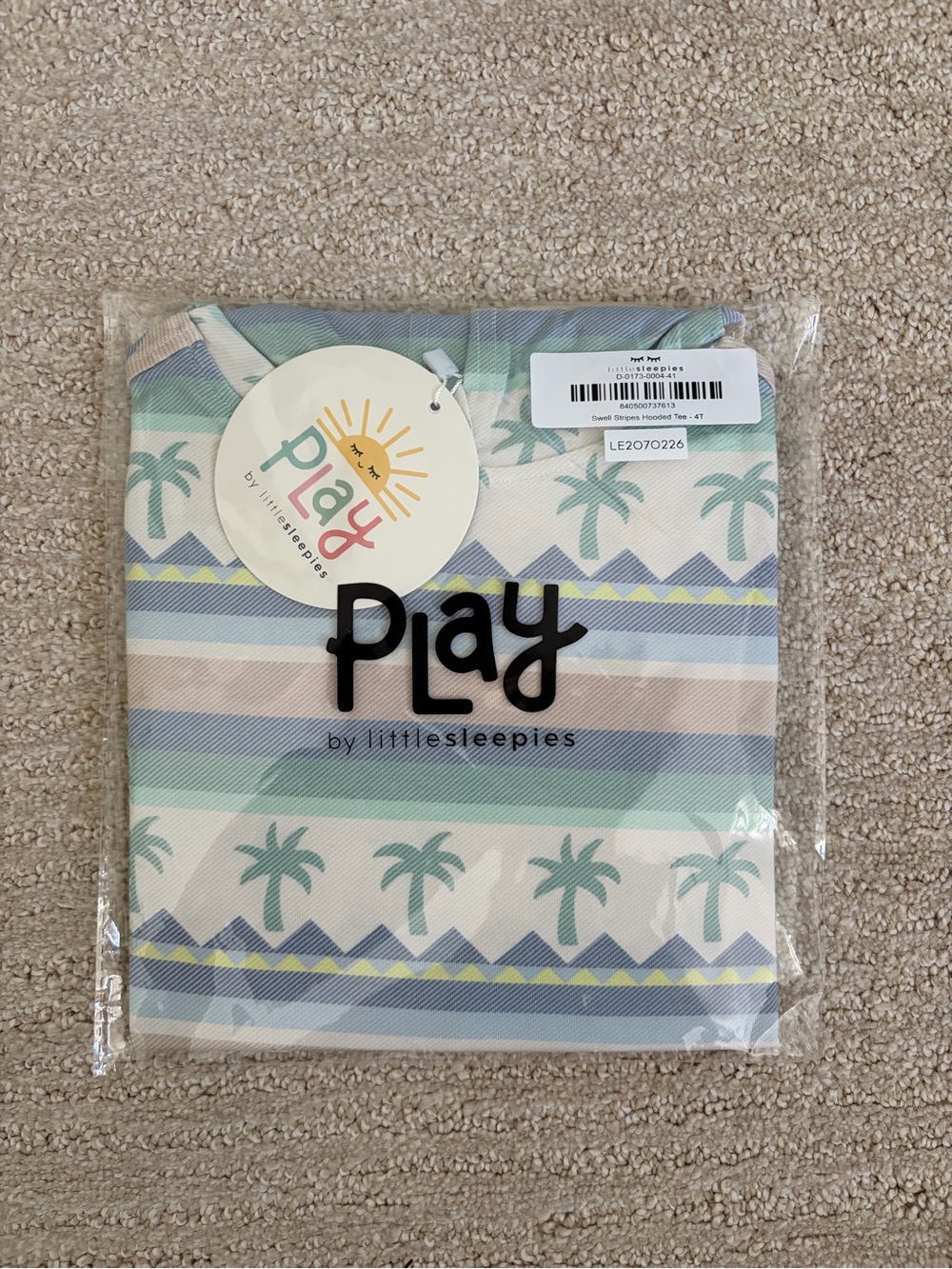NIB Little Sleepies Hooded Tee
